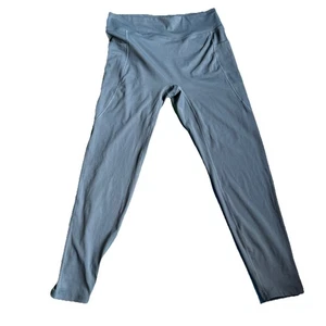 Mooslover Women’a Gray Ribbed Waist Sculpting Active Leggings Size S - Picture 1 of 5