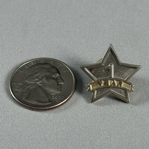 1 Year One Year Employee Service Achievement Award Star Pin Pinback #55116 - Picture 1 of 2