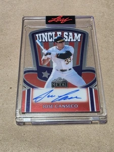 2025 Leaf Metal Independence Day Jose Canseco AUTO Uncle Sam #1/1 Autograph - Picture 1 of 2