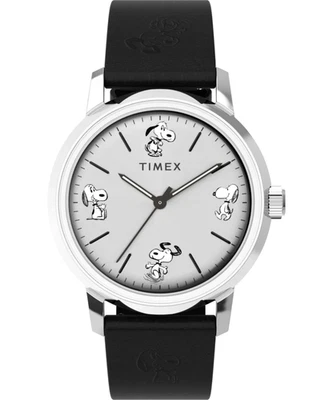Подлинный TIMEX Snoopy Marlin Automatic X Peanuts Gang TW2W54000ZV - Изображение 1 из 4