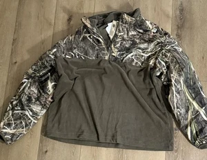 NWT Drake Flex Camo Mossy Oak Men’s 2X Fleece Jacket Zip - Picture 1 of 8