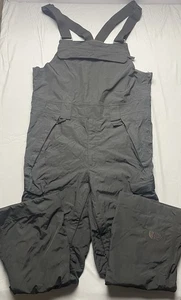 The North Face Freedom Mens Sz Medium Hyvent Waterproof Snow Bibs Pants Black - Picture 1 of 11