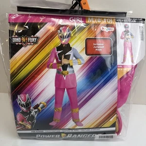 Costume bambino Pink Ranger Power Rangers Dino Fury taglia media (8-10) nuovo - Foto 1 di 3