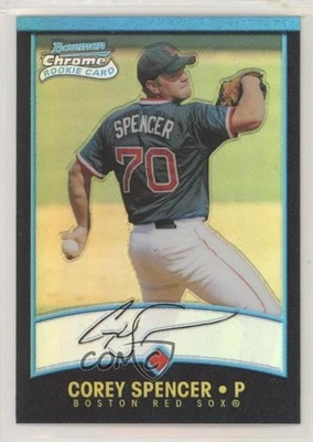 2001 Bowman Chrome Rookie Refractors Corey Spencer #158 Rookie RC - Image 1 of 2