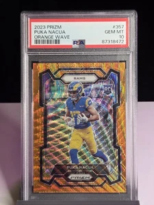 2023 Panini Prizm - Rookies Puka Nacua #357 Orange Wave Prizm /60 (RC) - Picture 1 of 6