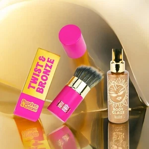Twist & Bronze make up brush, body glaze 100 ml Peaches&cream - Picture 1 of 7