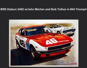 BRE Datsun 240Z/John Morton/Bob Tullius/#44 Triumph Car Poster New! Own It! - Picture 1 of 1