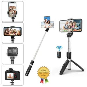 360°Extendable Selfie Stick Desktop StandBluetooth 4.0 Remote Selfie PhoneTripod - Picture 1 of 15