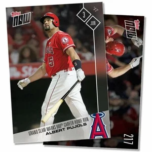 2017 TOPPS NOW ALBERT PUJOLS #217 6/03/17 PRINT RUN: 3177 (600 CAREER HR) ANGELS - Picture 1 of 1