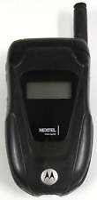 Motorola i series ic502 - Black ( Nextel ) Rare iDen Ptt Flip Phone - Works Read