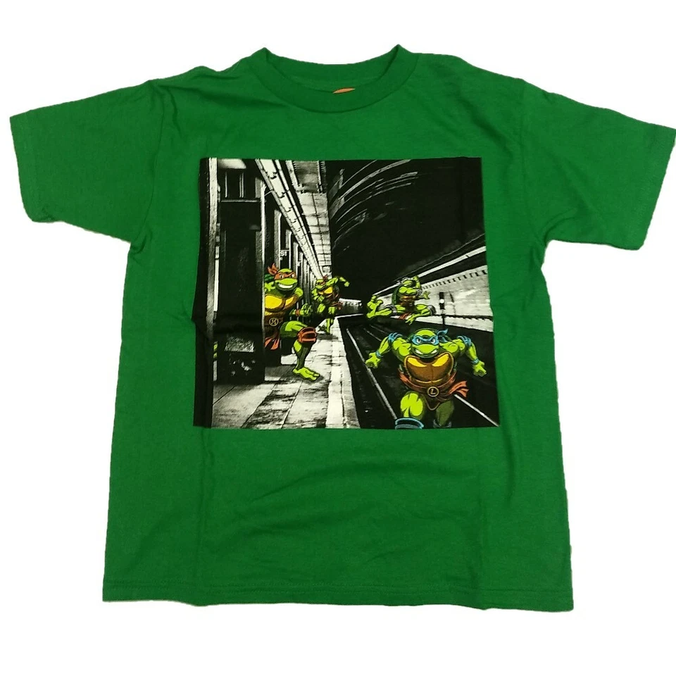 Teenage Mutant Ninja Turtles TMNT Subway Donatello Movie T-Shirt Tee Kid Boys - Image 1 of 1