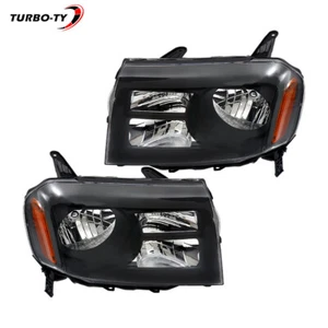 Conjunto de faros halógenos para Honda Pilot 12-15 carcasa negra conductor y pasajero - Imagen 1 de 18