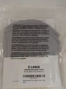 EnerPlex Reusable Face Mask 3 pack New chrome gray size X Large - Picture 1 of 2