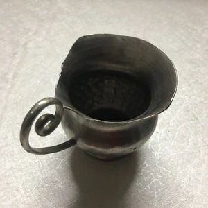 Vintage Peltro 95% PTA Peltri d'Arte Zinn Kaffee Tee Milch Milchkännchen Kanne Tasse - Bild 1 von 5