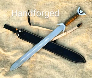 Legacy Celtic Anthropomorphic Sword,Hand forged Sword with Leather Sheath - Picture 1 of 5