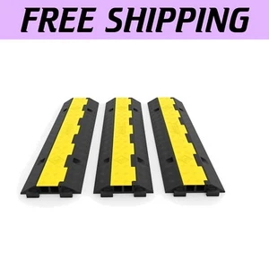 Premium 2 Channel Driveway Cable Protectors - 3 Pack for Safety and Durability - Photo 1 sur 13