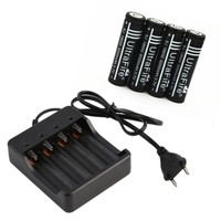 UltraFire 18650 3.7V 6000mAh Rechargeable Li-ion Battery For Flashlight+Charger