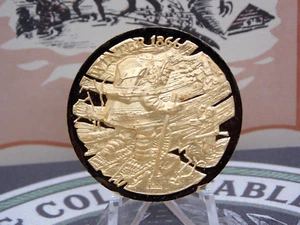 1972 Longines Wittnauer 24K auf 0,925 Sterlingsilber *WINTER 1866* 35,9g ECC&C - Bild 1 von 5