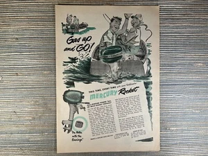 Mercury Außenborder Rakete Komet Cedarburg Wisconsin 1948 Vintage Print Ad - Bild 1 von 1