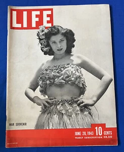 1943 LIFE MAGAZINE WORLD WAR II SOUVENIRS BRITISH RAID BURMA + CHARLIE CHAPLAIN - Picture 1 of 1