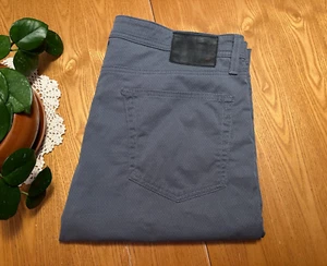 AG ADRIANO GOLDSCHMIED TELLIS MODERNE SLIM HERRINGBONE BLUE SATEEN JEANS 38 X 34 - Bild 1 von 10