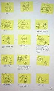 Ape Escape 2009 Production Rough Storyboard Thumbnails Copy KENNY Pittenger #WW - Picture 1 of 2