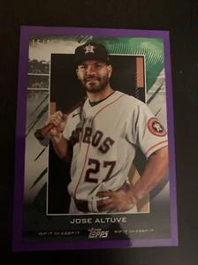 José Altuve 2020 15/25 púrpura paralelo Topps Rip #98 - Imagen 1 de 2