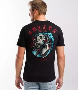 Sullen Art Collective RIDE THROUGH Premium Tee Sz Medium Skull Tattoo NWT - Picture 1 of 9