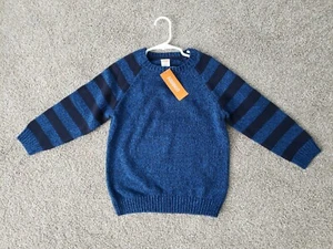 GYMBOREE Boys Junior Stunt Double blue dark blue PULLOVER SWEATER 5T New - Picture 1 of 4