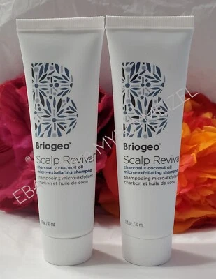Lot of 2 Briogeo SCALP REVIVAL Micro-Exfoliating Shampoo 1 oz Travel Sz x2 - Image 1 of 3