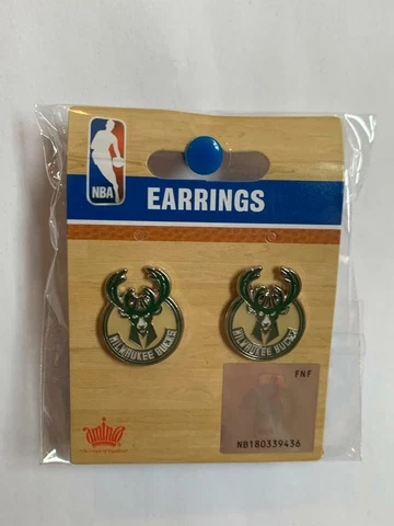 Milwaukee Bucks NBA Team Logo Post Earrings Cover