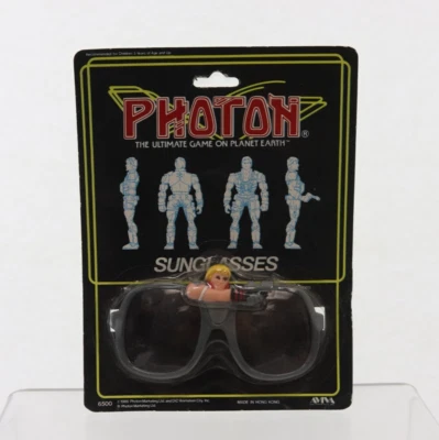 Винтажный лазерный ярлык фотон солнцезащитные очки 1986 Aviva новый NIP - Изображение 1 из 3