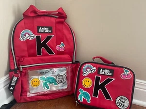 Justice Initial Backpack & Lunch Box K DIY Personalized Your Own Bag New - Picture 1 of 6