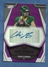 CHARLIE BREWER 2023 SAGE AUTO PEAK PERFORMANCE CARD#PKA-CB BAYLOR UTAH LIBERTY