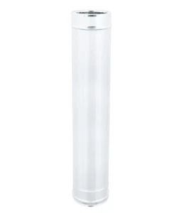 TUBO mm 1000 ( ML 1) DOPPIA PARETE COIBETATO 10 mm - INOX - PER STUFE e CAMINI - Foto 1 di 5