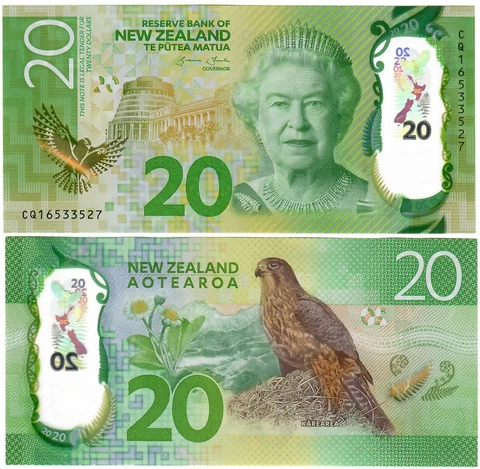 New Zealand 20 Dollars 2016 UNC Cover