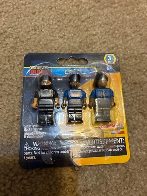 Make It Blocks police force figures  - 3 Figures NEW Sealed in Package - Image 1 of 2