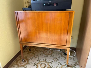 Vintage, coole Fernsehkommode,  Bar-Schrank, 60erJahre, Sideboard, Rolltür - Bild 1 von 3