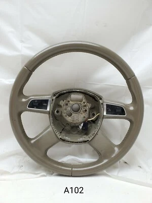 2009 2010 2011 2012 Audi A4 S4 B8 2.0 4-SPOKE Cuero Volante Rueda OEM - Imagen 1 de 4