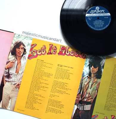 RARE 1970 POSTER COVER THE ROLLING STONES LET IT BLEED VINYL LP - Image 1 of 4