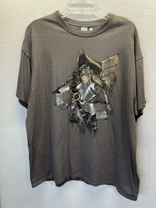 Gildan T-Shirt Herren XL braun emotionale Unterstützung Pirat Grafik lustig - Bild 1 von 4
