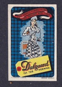 Denmark  Poster Stamp  DALGAARD DRESS SHOP HERNING - Picture 1 of 1