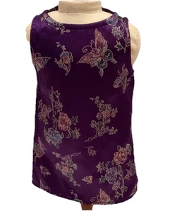 Vintage PLEASANT COMPANY American Girl Puppe lila Satin Karaoke Kleid Schmetterling - Bild 1 von 5