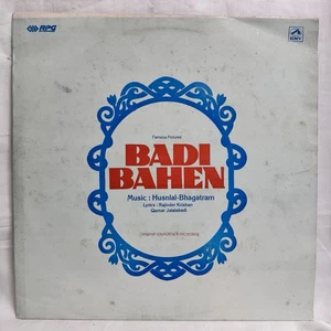 Badi Bahen LP Vinyl Record Husnlal Bhagatram Rare 1949 Bollywood Hindi Indian EX - Picture 1 of 8
