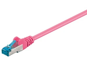 10 câbles réseau CAT 6a S/FTP ; CAT 6a-1500 S/FTP PIMF MAGENTA 15m - Photo 1/1