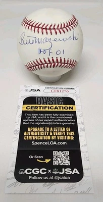 Bill Mazeroski Signed Rawlings Official Major League Baseball JSA PIRATES A4 - Image 1 of 4