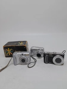 Various Digital And Film Cameras Bundle Of 4 Cameras Spares & Repairs Mixed - Picture 1 of 15