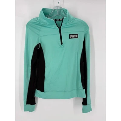 ROSA Victoria's Secret Ultimate Cuarto Cremallera Pullover Top Talla S Atlético Foto 1 de 4