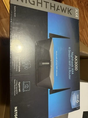 NETGEAR Nighthawk AX3000 4-Stream Dual-Band Wi-Fi 6 Router - RAX35-100NAS - Image 1 of 2