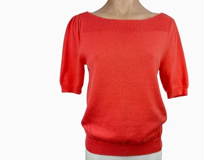 Suéter Pullover Tejido Coral Loft Manga Corta Talla M Diseño Corte 100% Algodón Foto 1 de 4